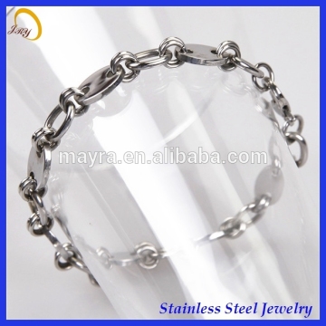 stainless steel bracelet coffee bead bracelet coffee two tone bracelet