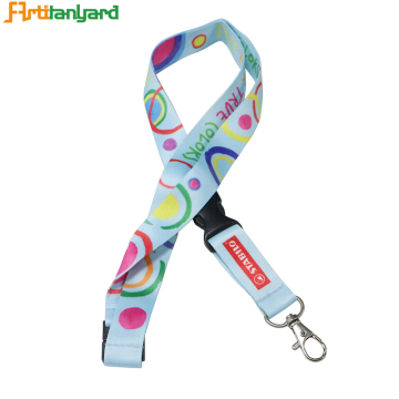 Customized Dyed Sublimation Lanyard with Clip