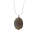 Natural Gemstone Agate Necklace with Silver Chain