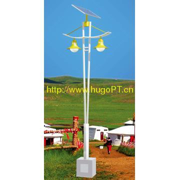 Hugo yellow solar yard lamp Grace style mixed yellow and white