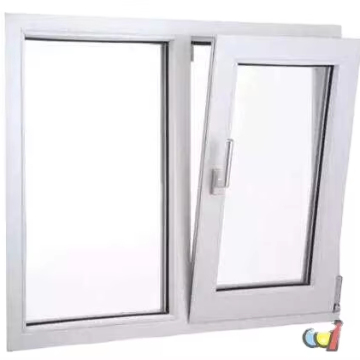 PVC/U PVC Standard Flexible Glazed Tilt and Turn Windows with Profiles and Glass