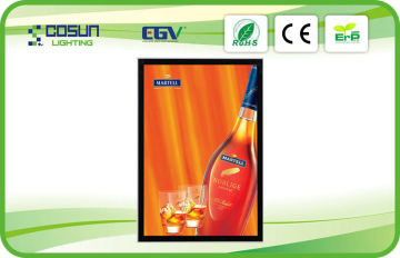 Led Wall Mounted Magnetic Light Box Illuminated  / Led Slim Light Box