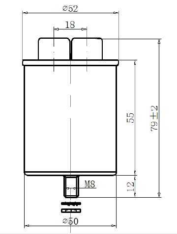 Damping and absorption capacitor MKP capacitor