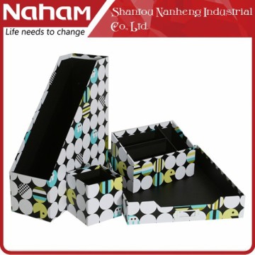 NAHAM 4 pcs Dot Desktop Organizer Office Stationery Storage Units