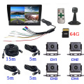 10.1 inch 4 channel vehicle monitor system support Voice control and MP5