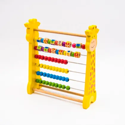 2024 Top Trending Kids Learning Toys: Wooden Math Operation Number Bead DIY Puzzles