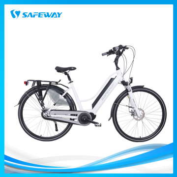 Half-hidden lithium battery electric bike city bike
