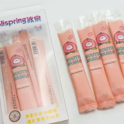 Peach flavor adult mouthwash