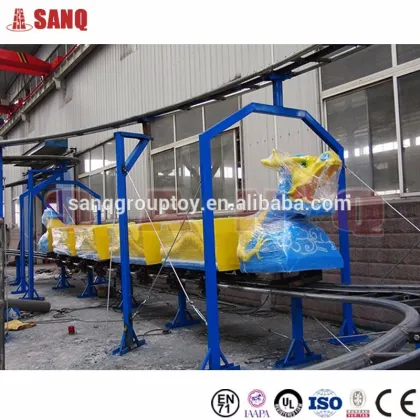 Kids Game mini train slide dragon Roller Coaster for Sale