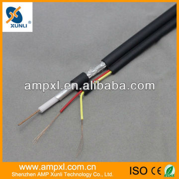 Installation rg6 cctv cable to monitor camera
