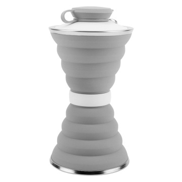 Food Grade Portable Silicone Collapsible Water Bottle