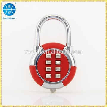 Push button lock combination number padlock