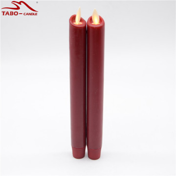 Red Dancing Flame Flameless LED Taper Dinner Kerzen