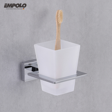Empolo China Bathroom Accessories - Brass Glass Tumbler Holder with Cups