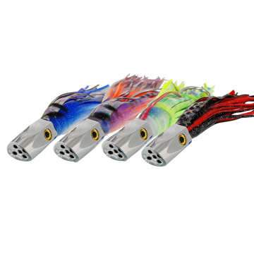Runntoo 100g-110g Copper Head Tolling Lure pour le voilier, le grand gibier et la pêche au thon en mer profonde