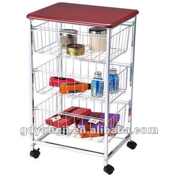 DC-669 4TIERS SQUARE STORAGE CART