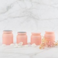 Korean pink acrylic cosmetic jars