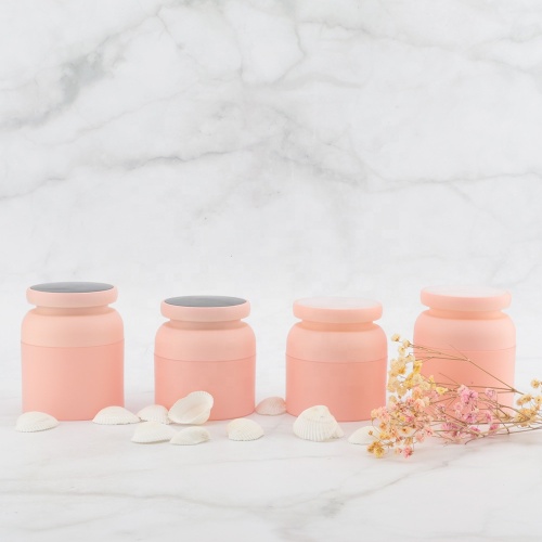 Korean pink acrylic cosmetic jars