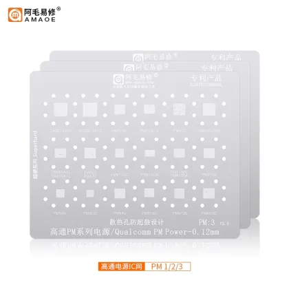 CPU SSD IC Repair Tool: Amaoe BGA Stencil for Android Qualcomm QU7 Snapdragon Series (0.12mm)
