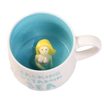Creative Dehua Cute 3D Animal Mug - Customizable Ceramic Travel Mugs with 3D Animal Inside