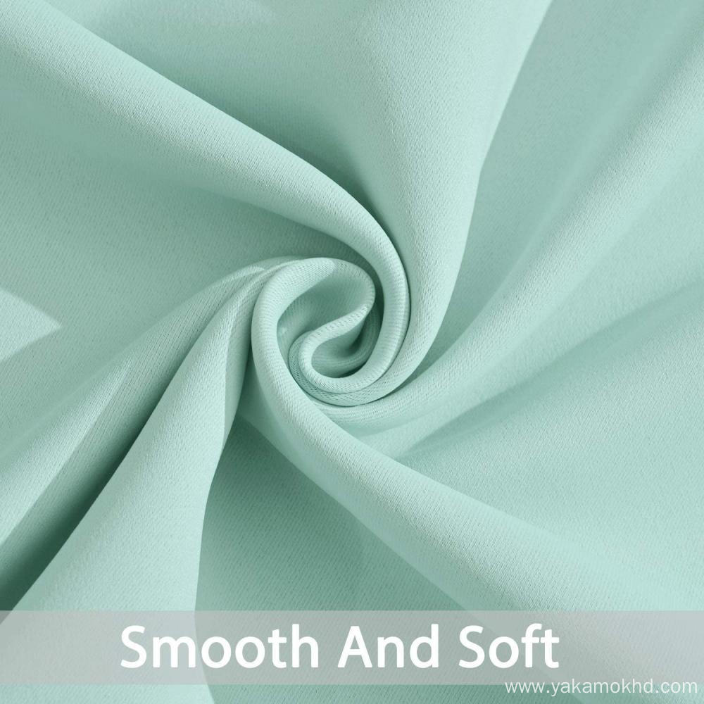 Aqua Blackout Curtains 63 Inch for living room