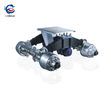 Top 32ton-36ton Tandem Bogie Suspension dengan Fuwa Axle