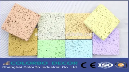 Building materials Interior wood wool acoustic wall panels