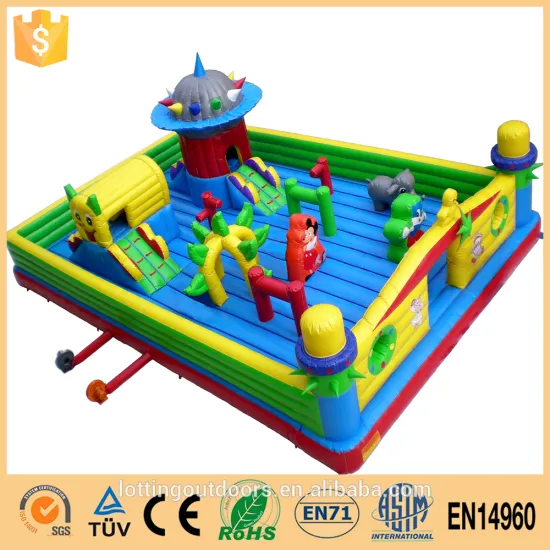 Vibrant Inflatable Kids Fun City Inflatable Playground,Inflatable Middle Aged Island Fun City