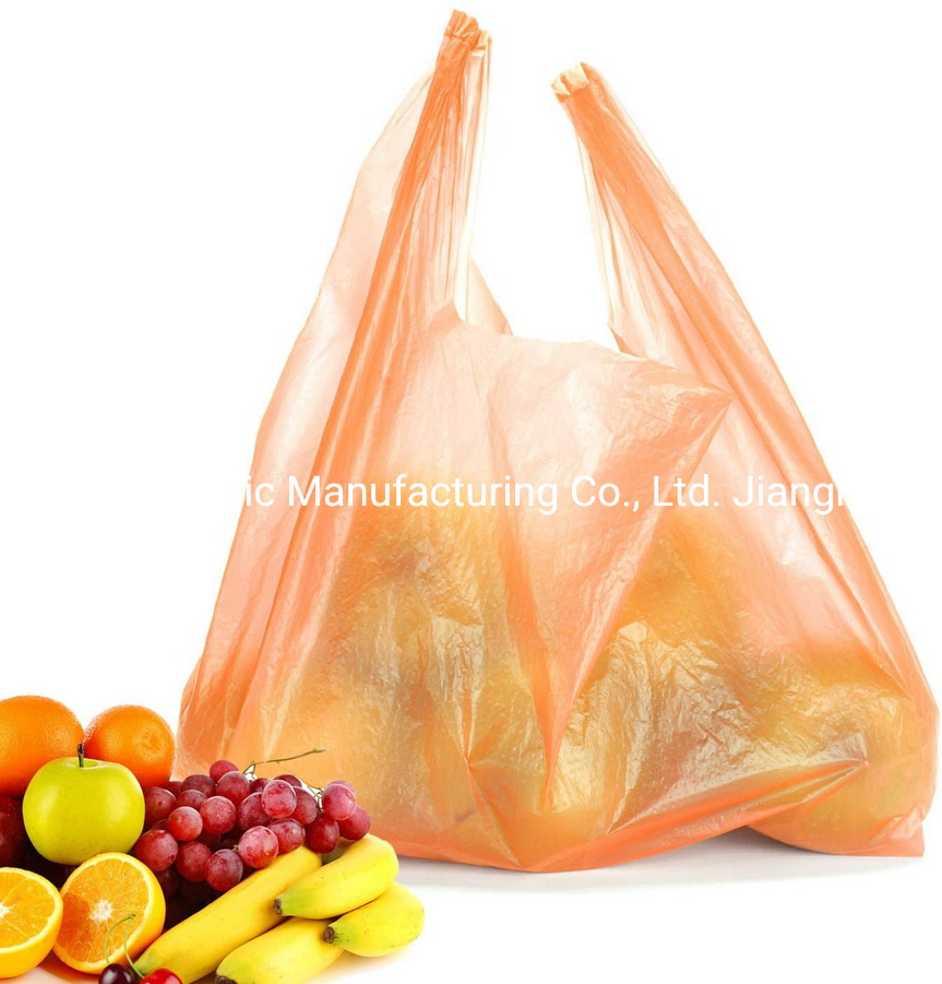 Colored T-Shirt Vest Bag Plastic Grocery Bag