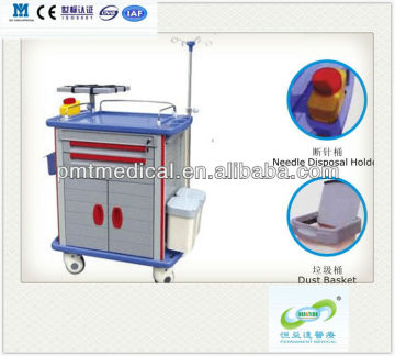 Medical equipment delivery trolley