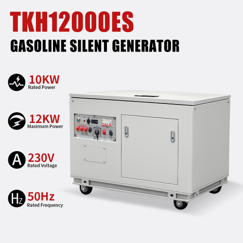 Generador de gasolina AVR de 10 KW cerrado
