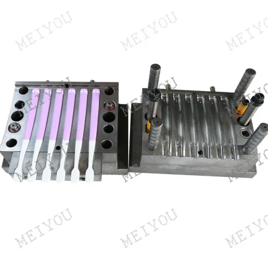 Multi Colour Plastic Injection Mold Toothbrush Handle Mould