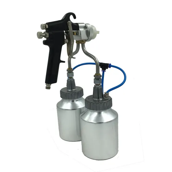 1184 Compressed Air Spray Can: Dual Nozzle Spray Gun for Car Painting & Chrome Plating