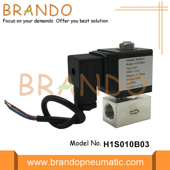 200 bar High Pressure Solenoid Valve 3/8'' 12VDC