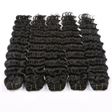 8A Grade Brazilian Virgin Hair With Closure Unprocessed Virgin Human Hair Bundles Brazilian deep wave with closure