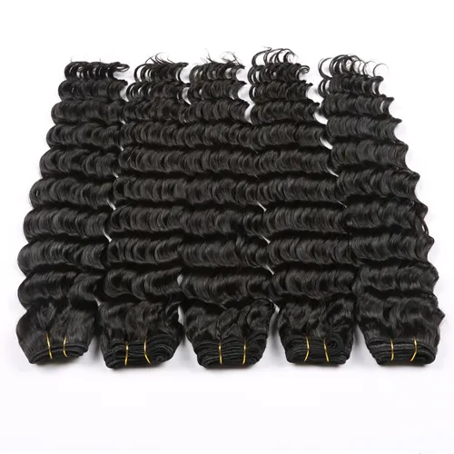 8A Grade Brazilian Virgin Hair With Closure Unprocessed Virgin Human Hair Bundles Brazilian deep wave with closure