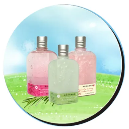 Cleansing Bath Body Shower Gel , Pink White Moisturizing Body Lotion