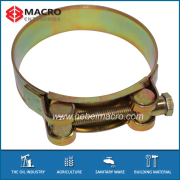 Heavy duty unitary hose clamp with T - Bolt ( Hydraulic hose clip )