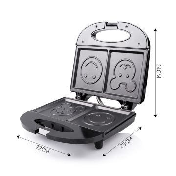 Electric Logo Hot Non-Stick Grilled Panini Press for Sandwiches and Waffles