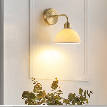 Modern Brass Gold Antique Wall Lamp for Home Bedroom Lighting