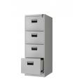 Classeur vertical de bureau en acier blanc 4 tiroirs