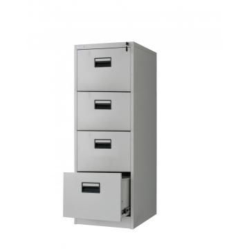 White Steel Office Vertical Filing Cabinet 4 Drawers