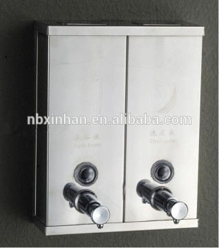 China supplier Stainless Steel 304 dispenser double, liquid soap dispenser with Brass head for public hotel                        
                                                Quality Choice