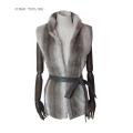 Lady's Printed Fake Fur  Body Warmer Fashion