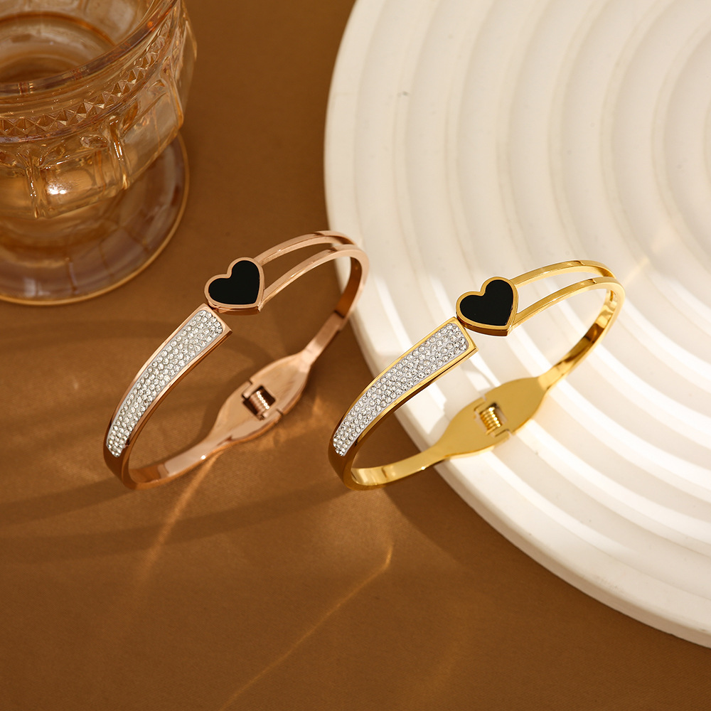 Black Onyx Stainless Steel Bracelet