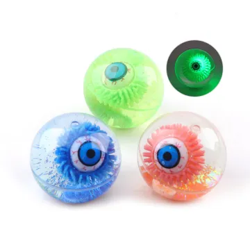 Spooky Halloween Toys: EPT Dollar Item Collection - Scary Eyeballs, Bouncing Balls, and Luminous Eye Bouncy Balls for Kids