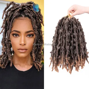 AliLeader 12 inch Colorful Crotchet Synthetic Braid Premade Butterfly Dreadlocks Disstressed Locs Crochet Hair