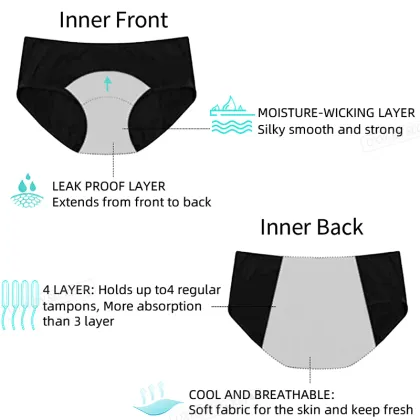 OXYGEN SECRET Waterproof Reusable Menstrual Panties