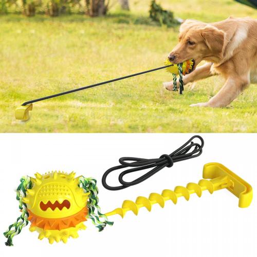 outdoor pull rope ball for dog