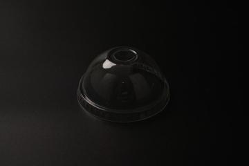 89mm dome lid pet with round hole